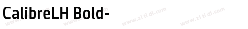 CalibreLH Bold字体转换